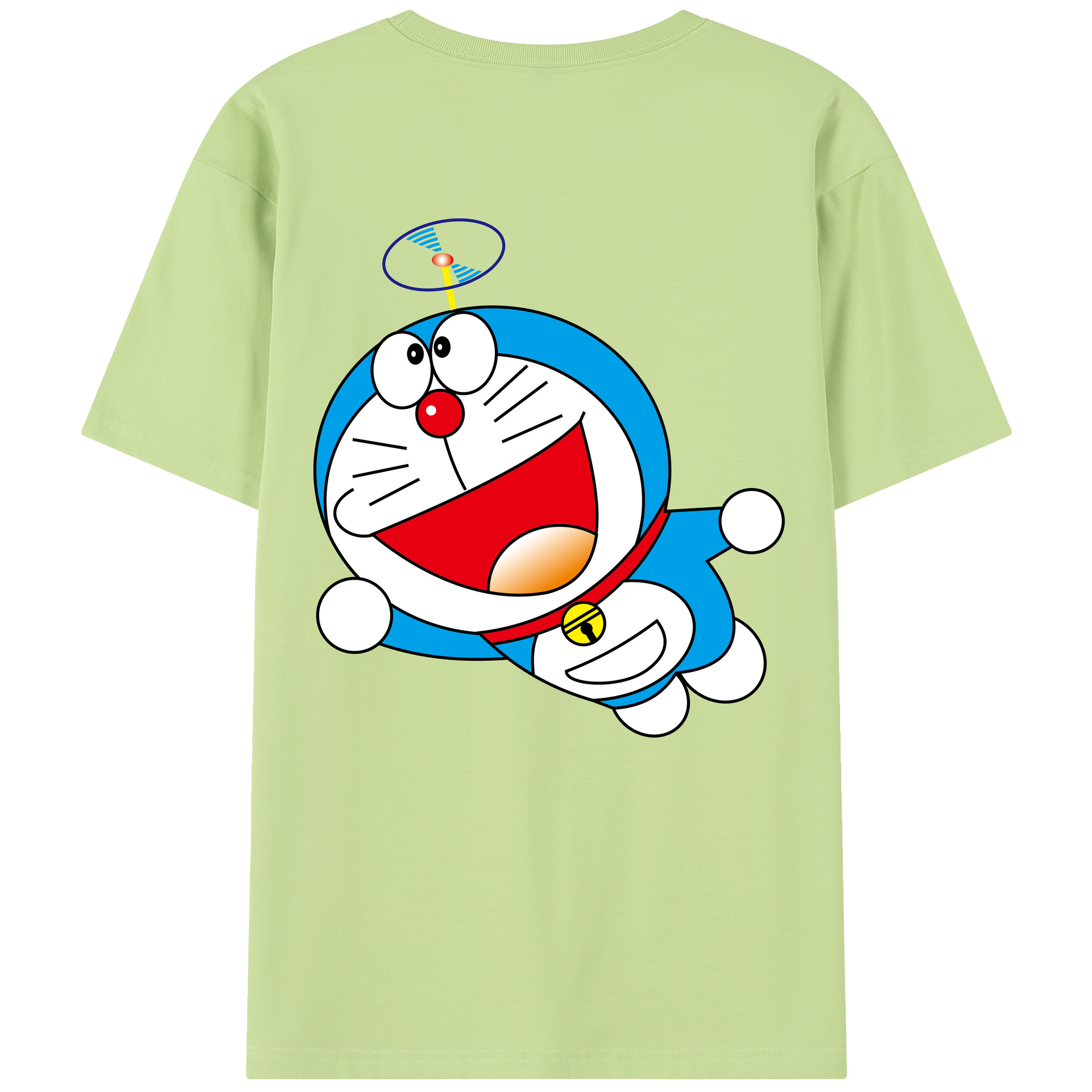 （画像用） ドラえもん Doraemon 綿100％半袖Tシャツ（背面プリント）